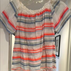 Nwot lemlem Striped Off-Shoulder Top